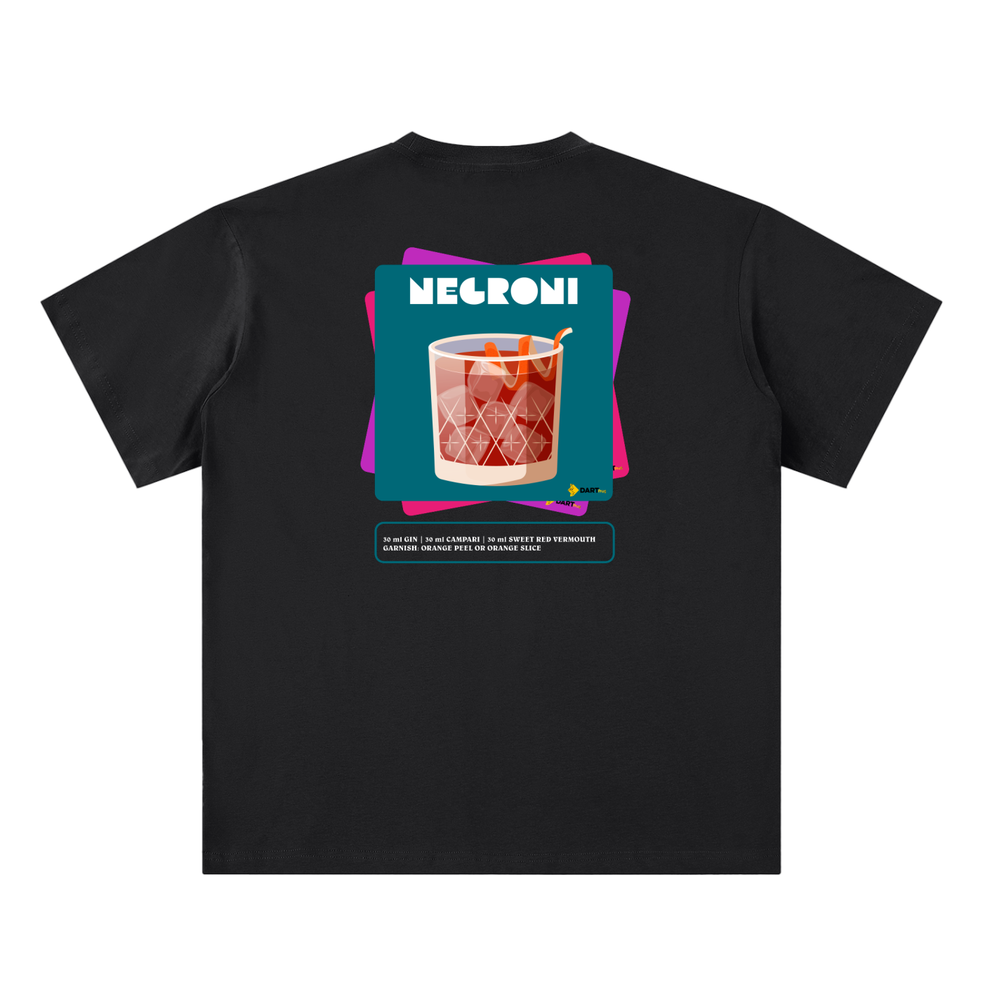 The Negroni Recipe Series Tee (Black)