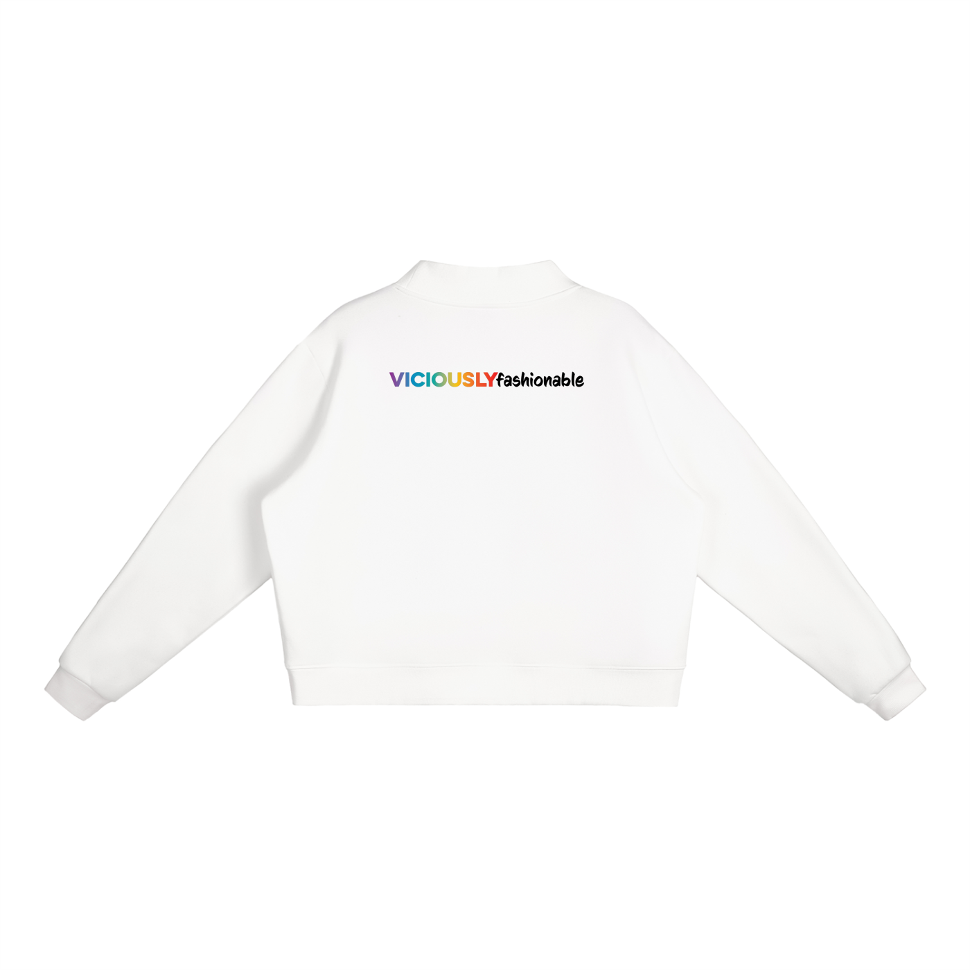 Mock-Neck Crew Sweatshirt