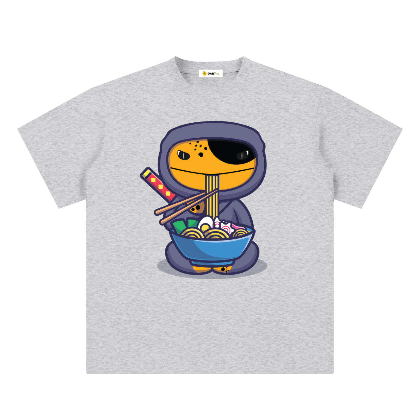 Noodle eater |Sueded Cotton | Oversized T-Shirt