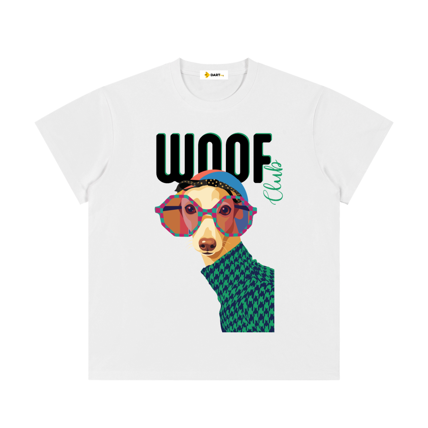 Bickie Woof Tee White
