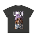Peach Woof Tee Charcoal