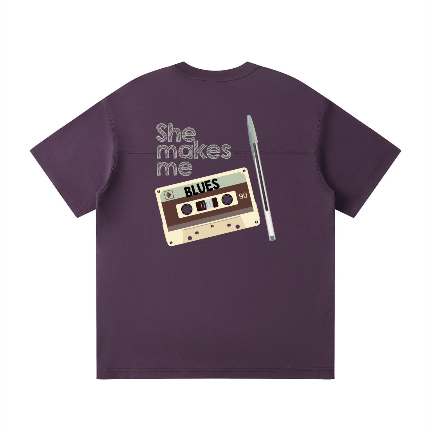 Mix Tape |Blues | Raglan Tee