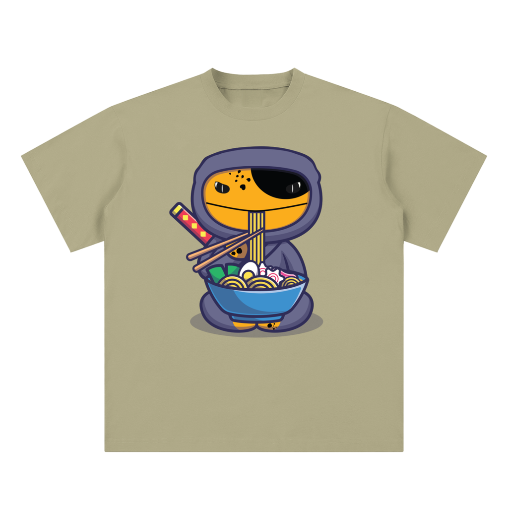 Noodle eater |Sueded Cotton | Oversized T-Shirt