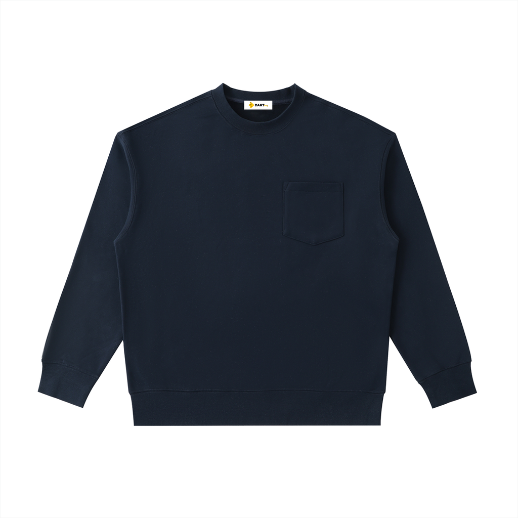 Heavyweight Patch Pocket Crewneck Sweatshirt