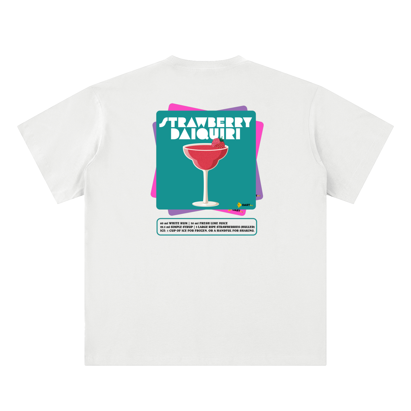 The Strawberry Daiquiri Recipe Series Tee (White)