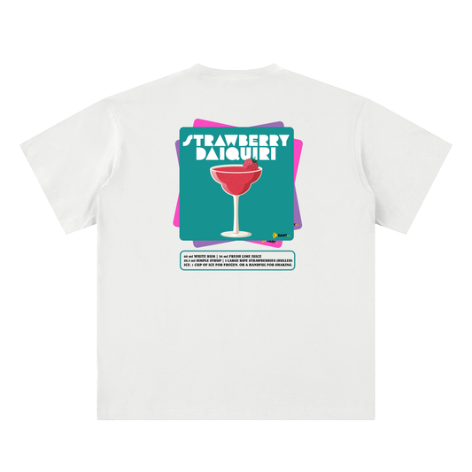 The Strawberry Daiquiri Recipe Series Tee (White)