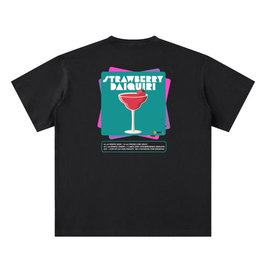 The Strawberry Daiquiri Recipe Series Tee (Black)
