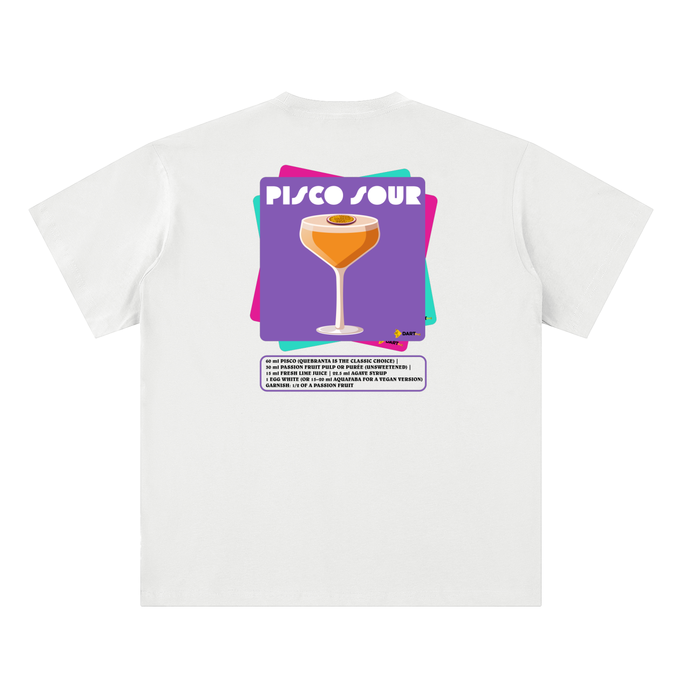 The Pisco Sour Recipe Series Tee (white)