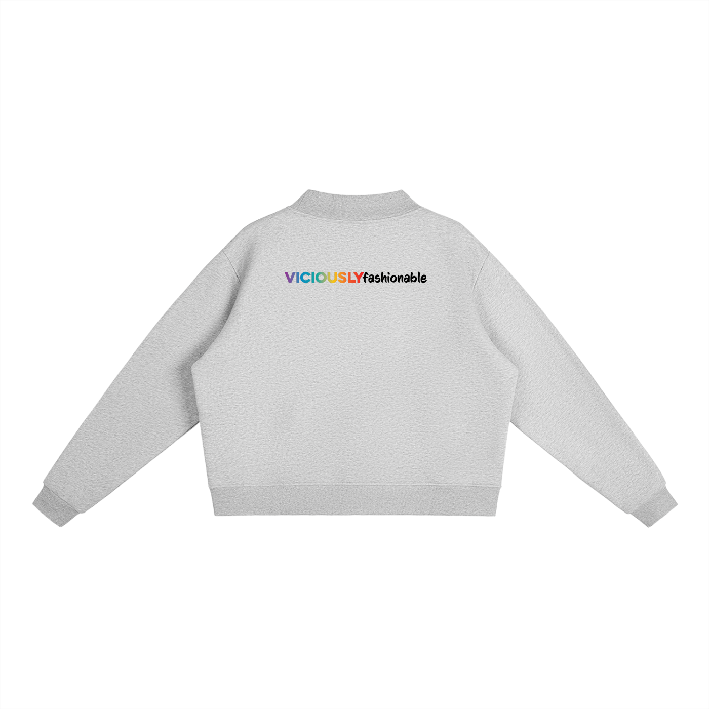 Mock-Neck Crew Sweatshirt