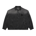 Vintage Wash Full-Zip Denim Jacket