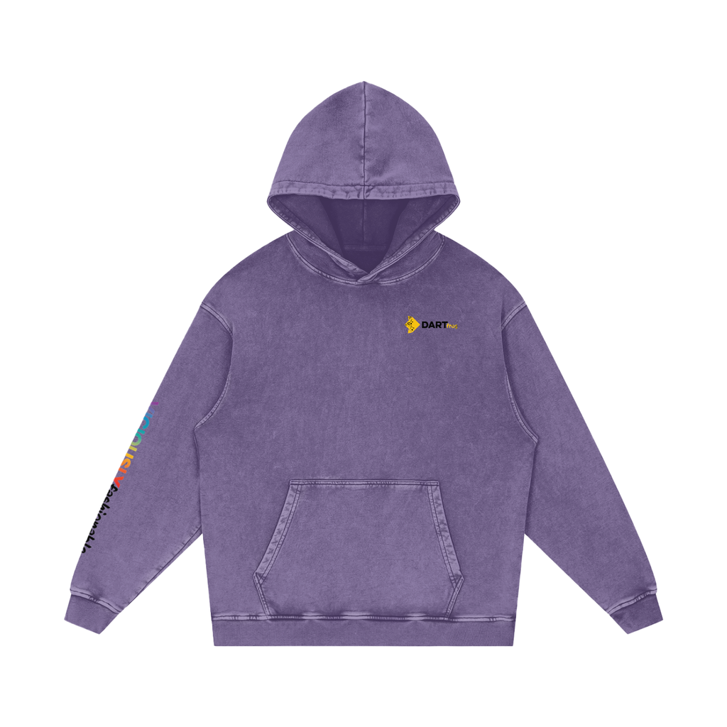Snow Washed Loose Cotton Hoodie