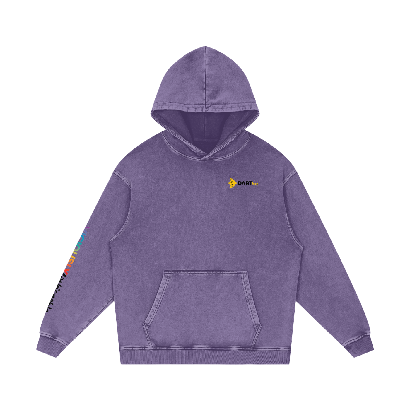 Snow Washed Loose Cotton Hoodie