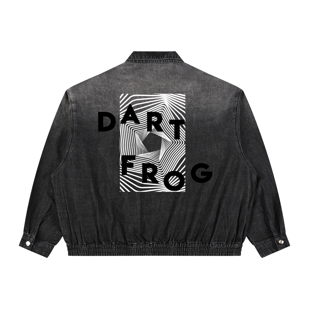 Vintage Wash Full-Zip Denim Jacket