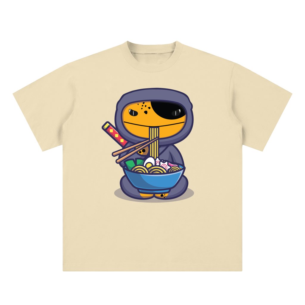 Noodle eater |Sueded Cotton | Oversized T-Shirt