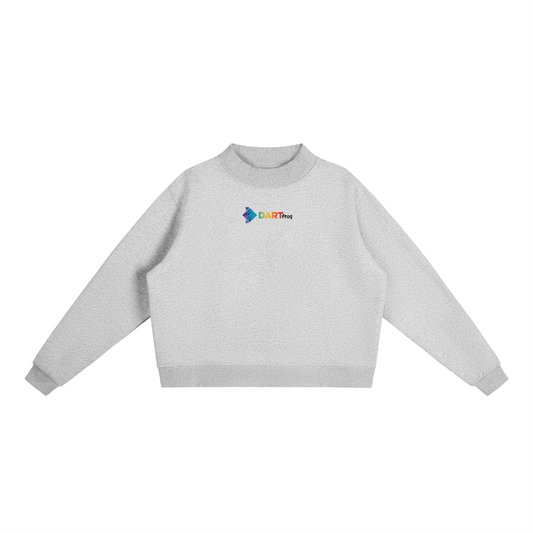 Mock-Neck Crew Sweatshirt