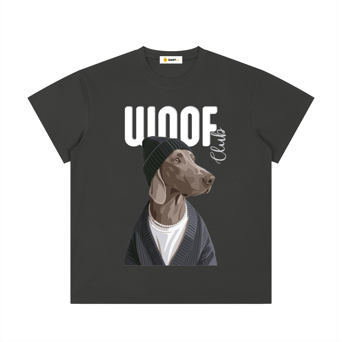 Dindo Woof Tee Charcoal