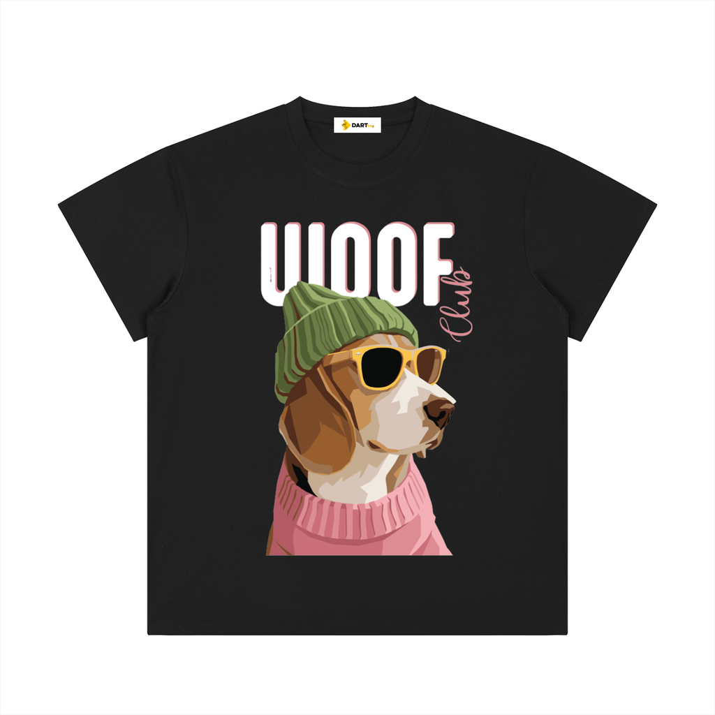 Dewey Woof Tee Black