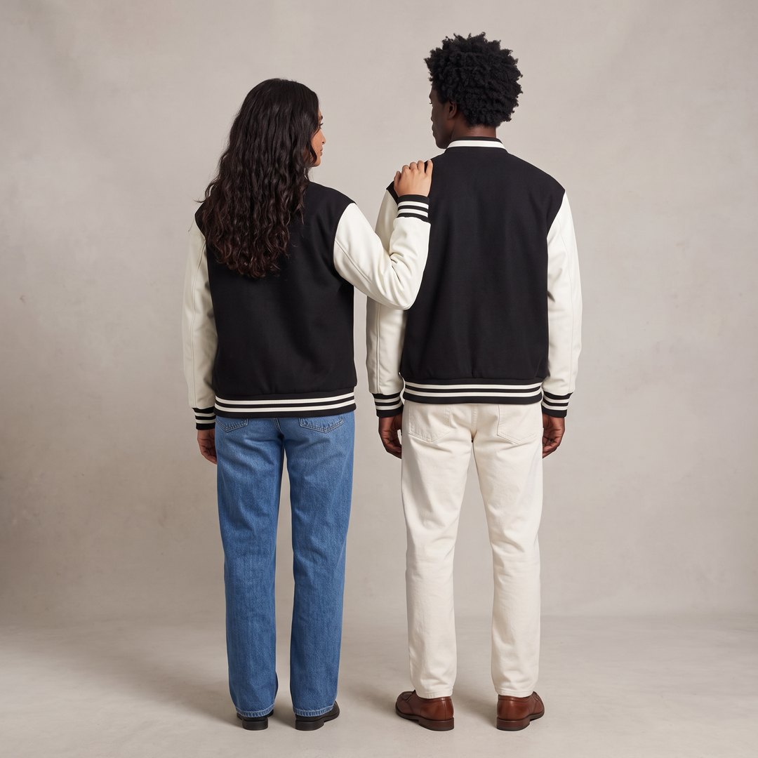 Fleeced Varsity Jacket