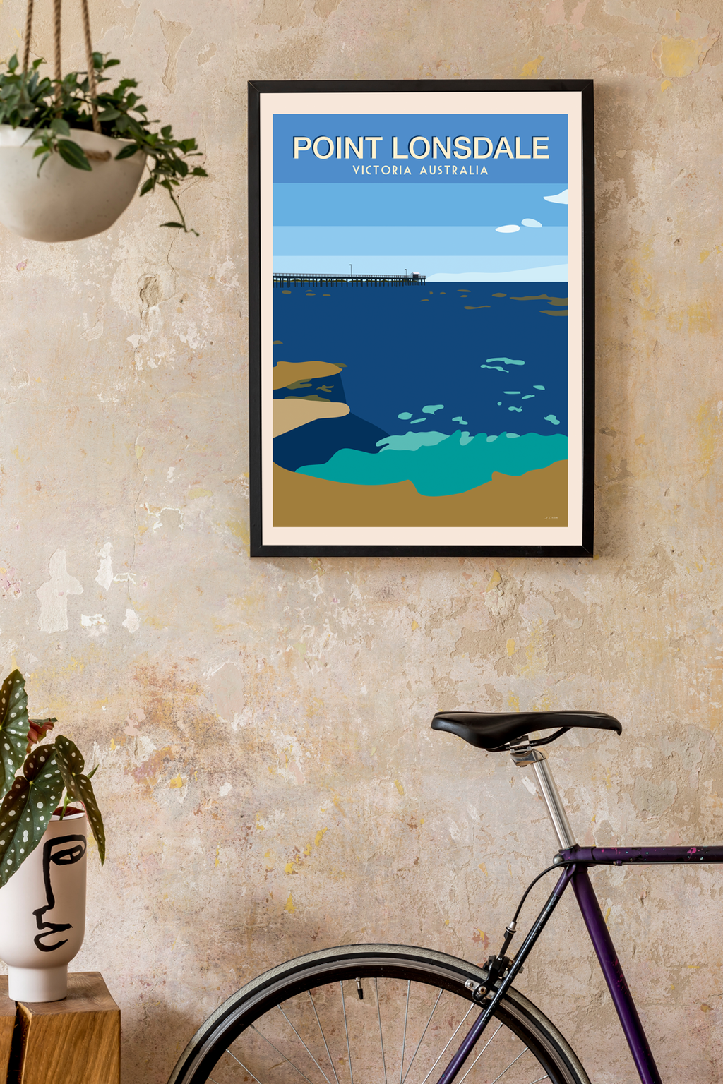 Minimalist Point Lonsdale Poster