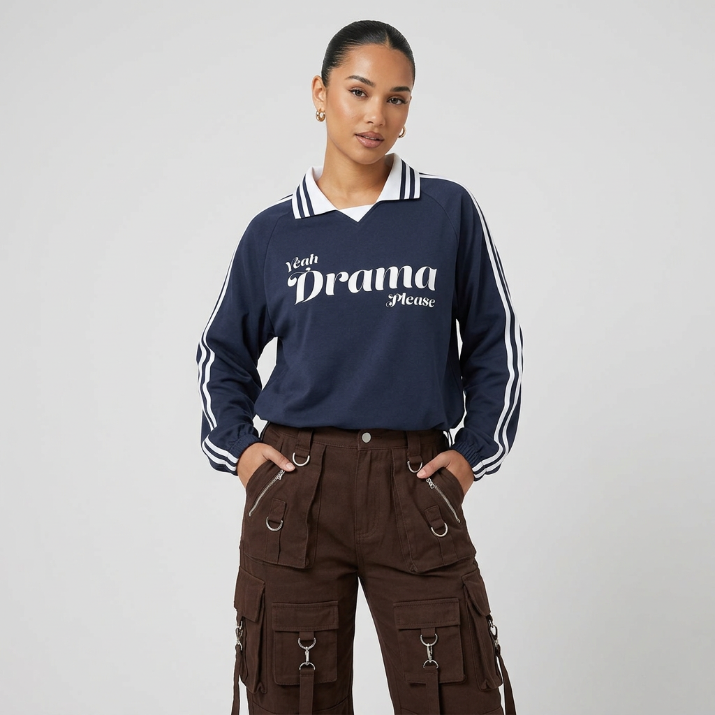 The Drama Lapel Pullover