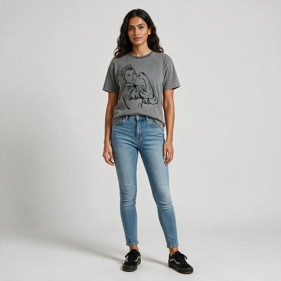 Vintage Washed Fluffy Tee