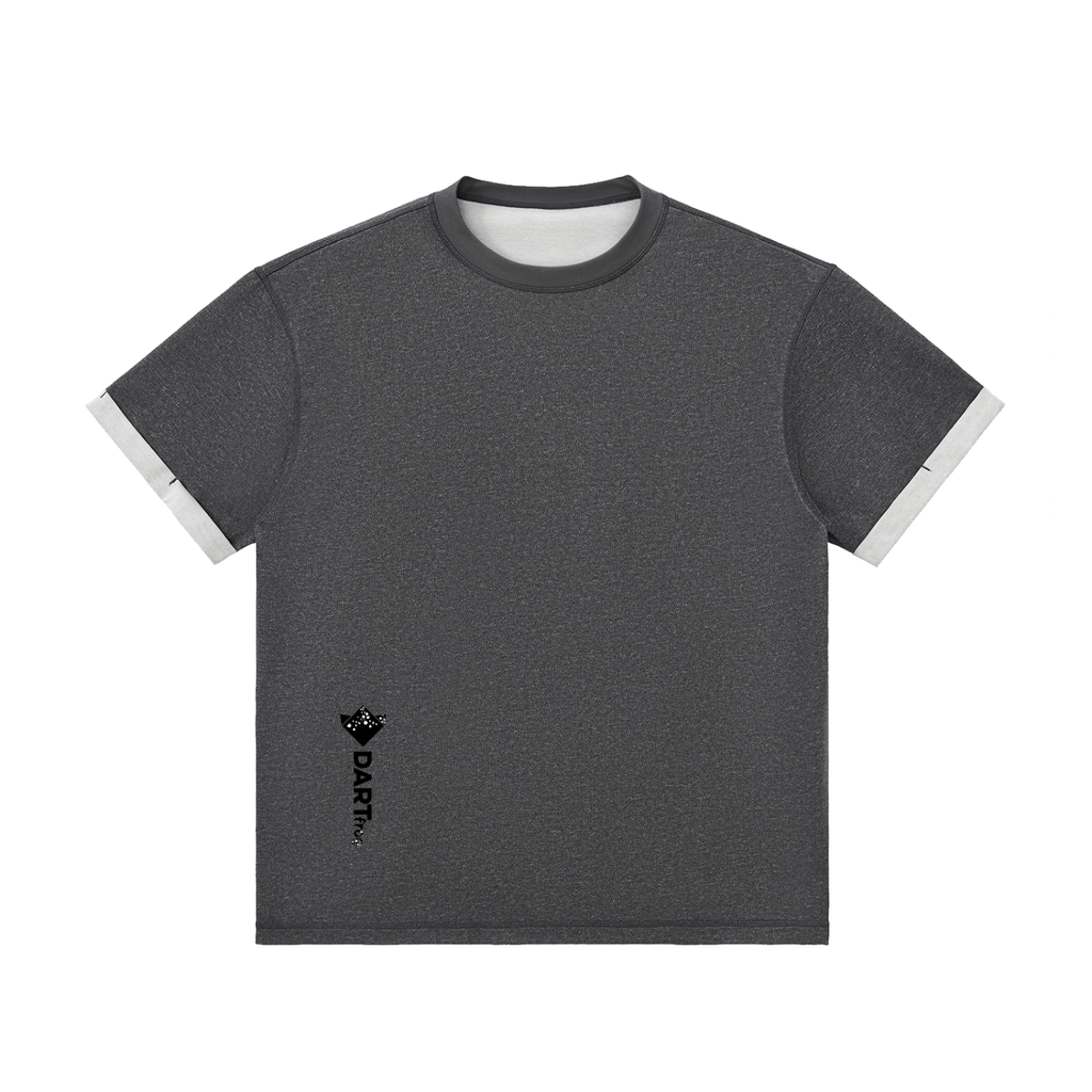 Contrast Cuff Cuffed T-Shirt