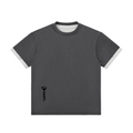 Contrast Cuff Cuffed T-Shirt