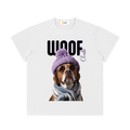 Peach Woof Tee White