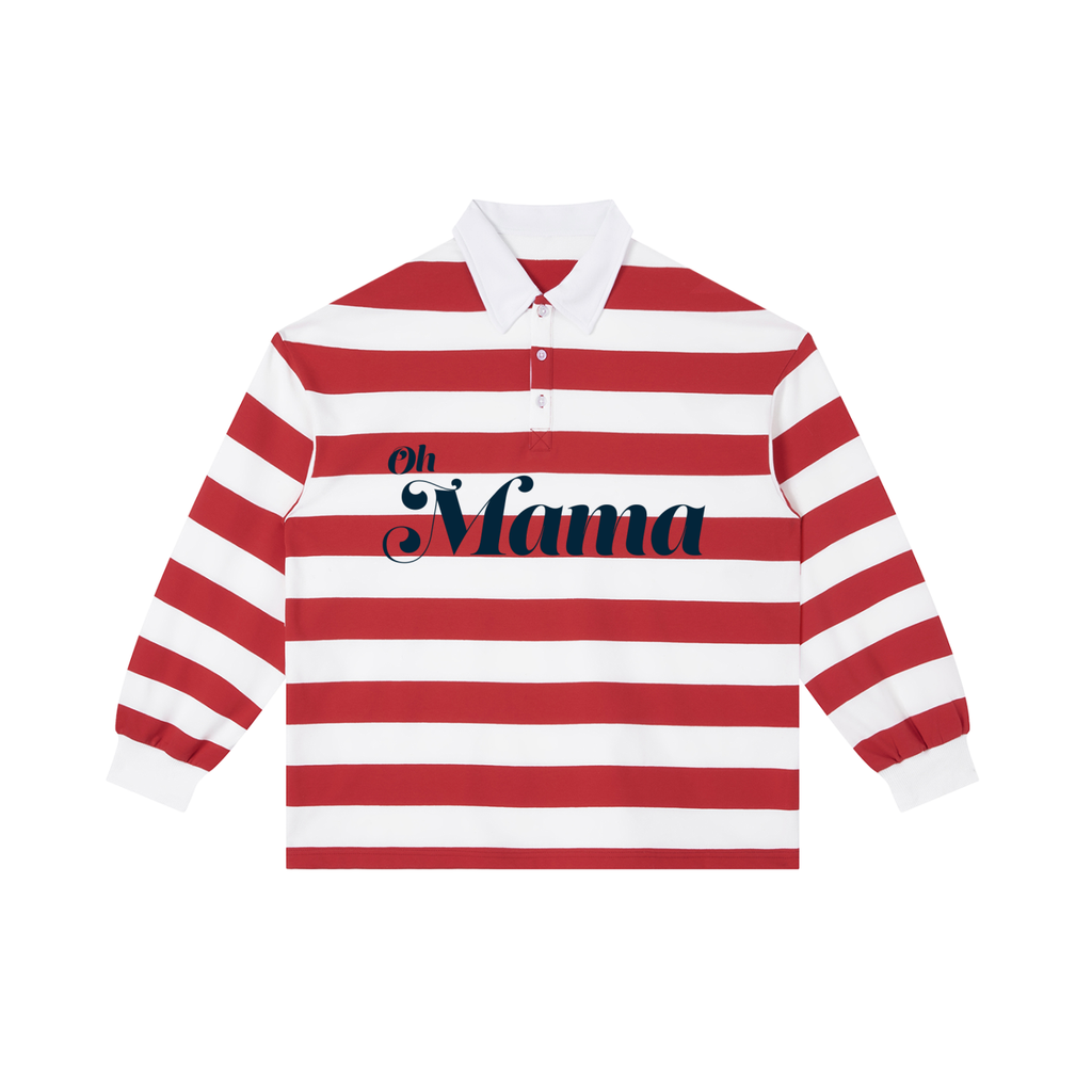 Color Block Stripe Polo Shirt