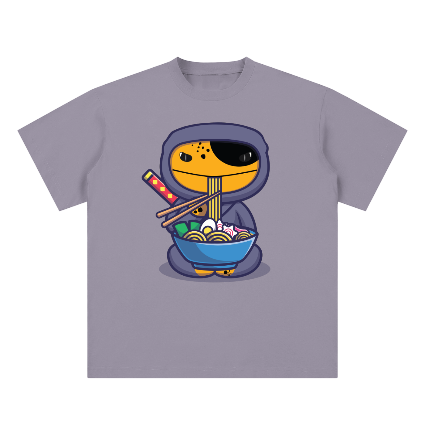 Noodle eater |Sueded Cotton | Oversized T-Shirt