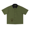 The Olive Two-Tone Boxy Shirt