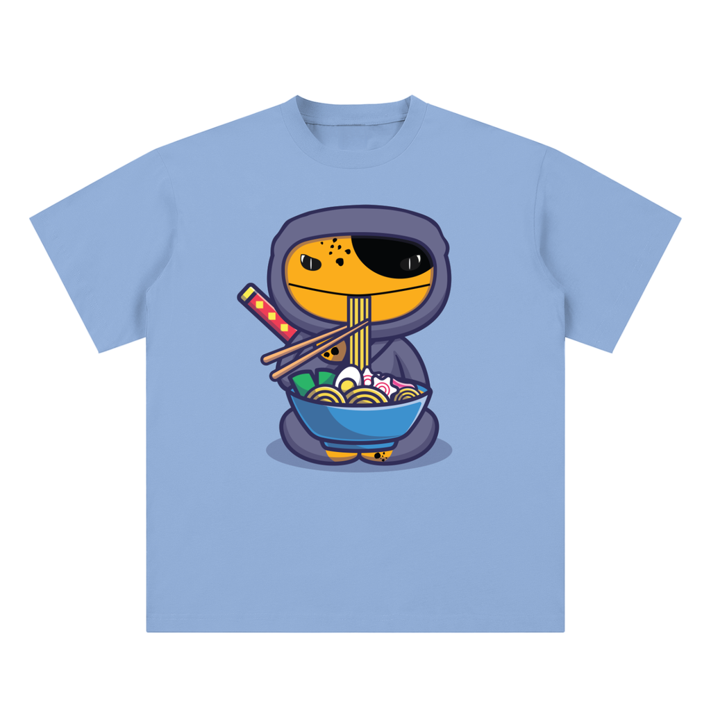 Noodle eater |Sueded Cotton | Oversized T-Shirt
