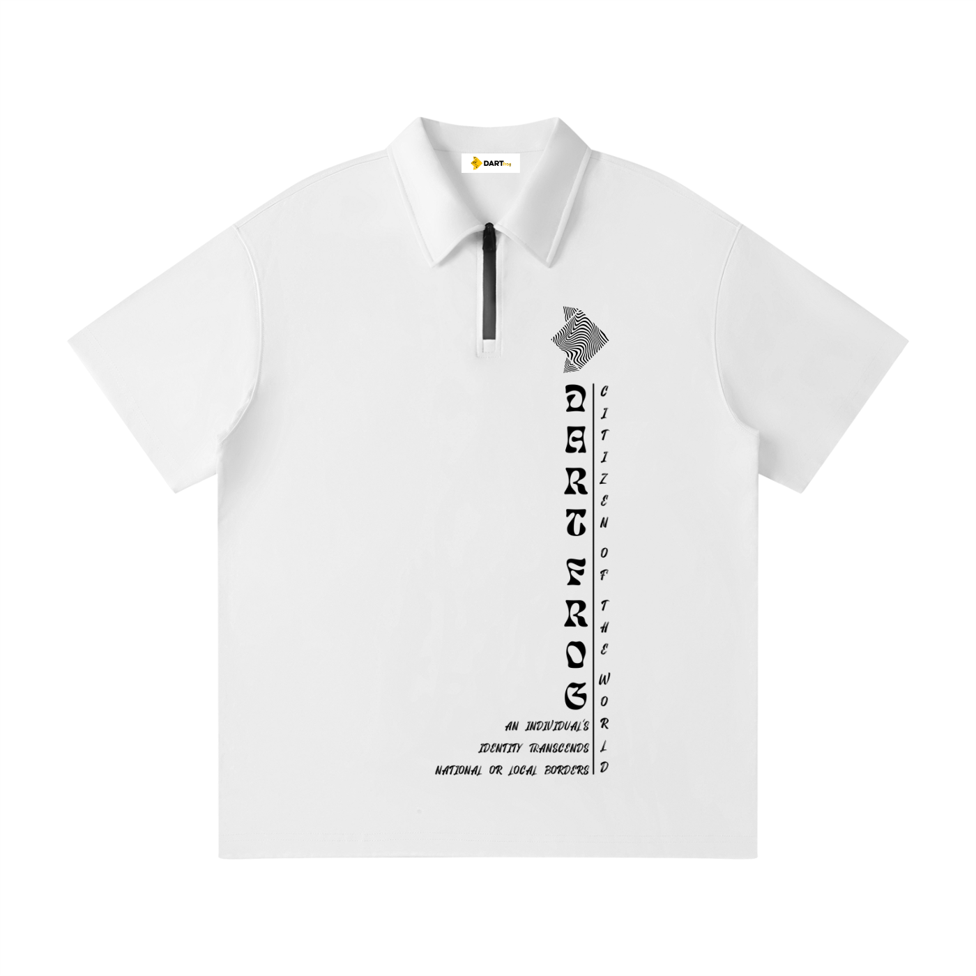 Dart Frog Citizen of the World Quarter-Zip Polo